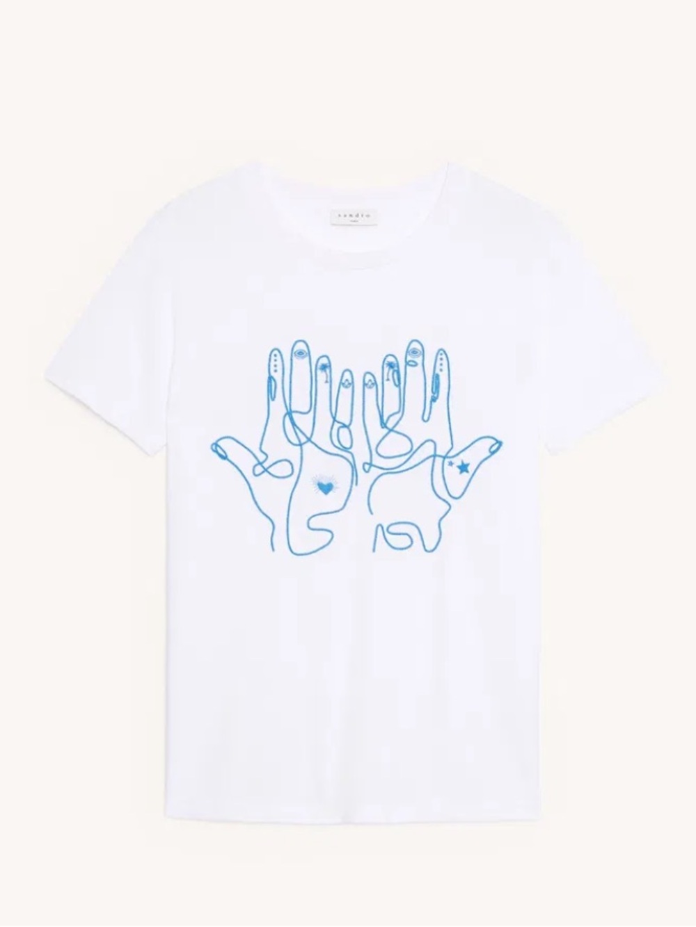 Sandro Maine Embroidered T-Shirt - S